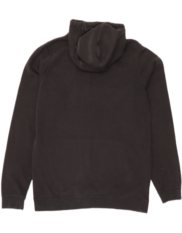 NIKE Mens Hoodie Jumper Medium Black Cotton