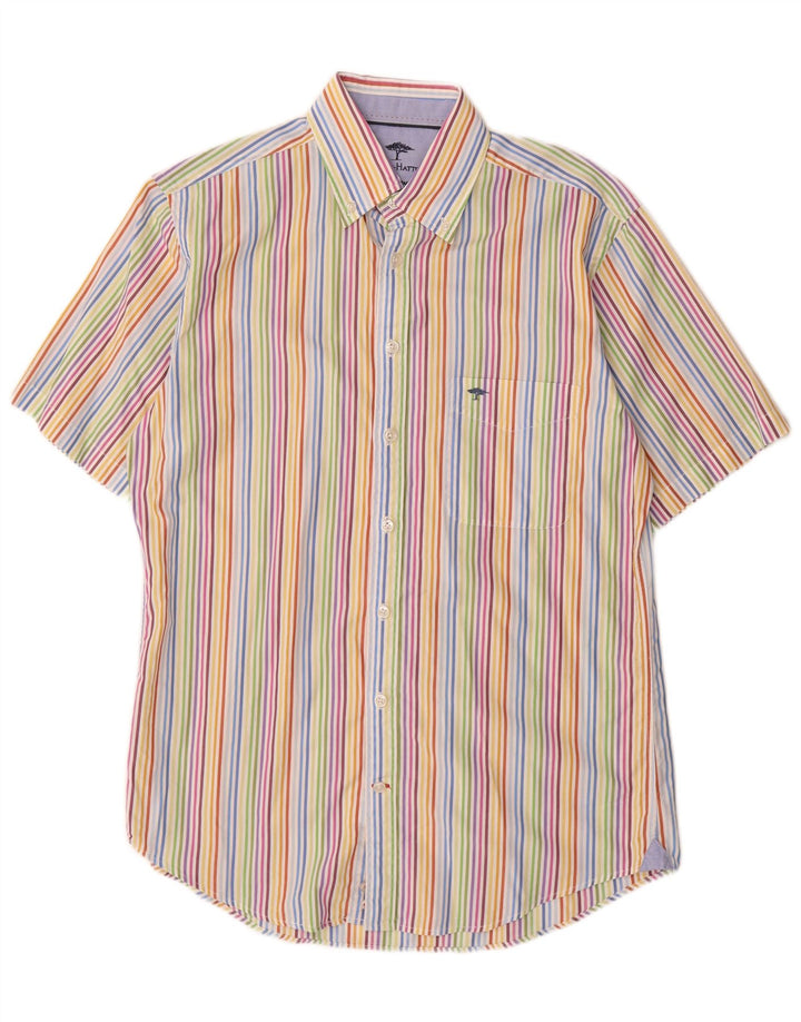 Camisa masculina Fynch Hatton tamanho 39/40 médio listrado multicolorido