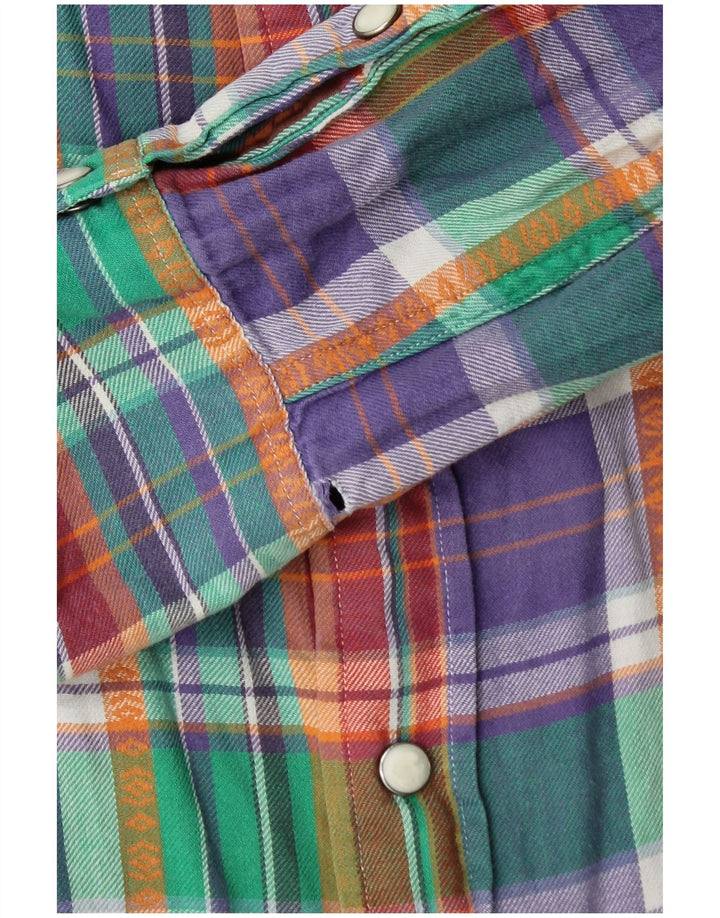 Polo Ralph Lauren Camisa masculina de flanela média de algodão xadrez multicolorido