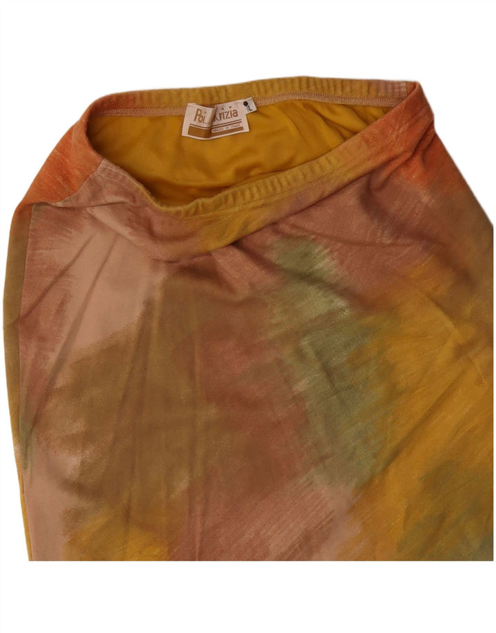 Saia lápis feminina Krizia grande W32 tie-dye multicolorida