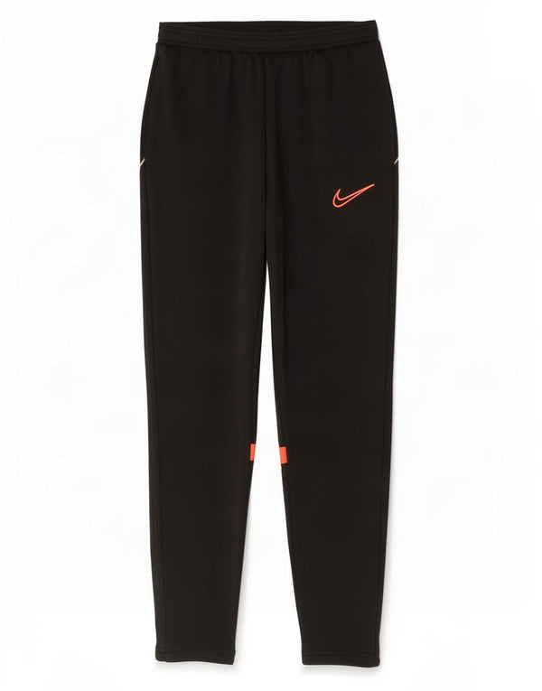 Calça de treino masculina Nike Dri Fit médio preto colorblock poliéster