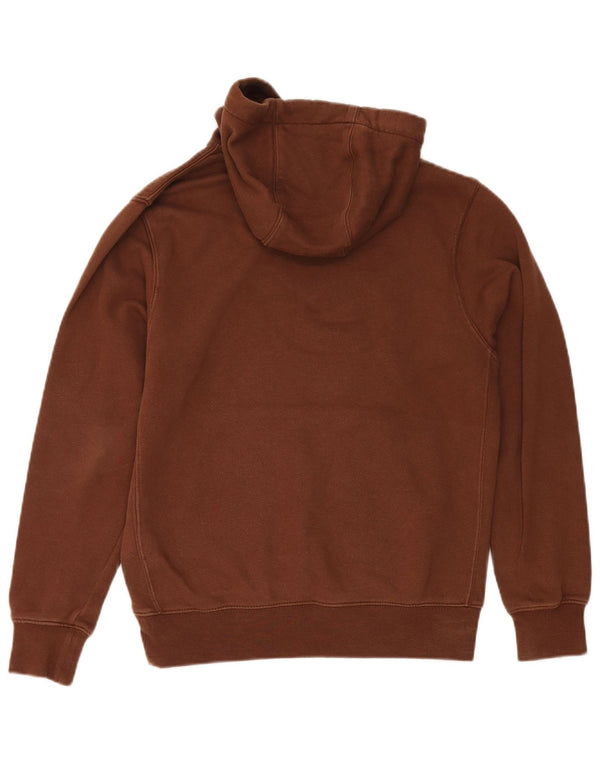 Nike Mens Hoodie Jumper Pequeno Algodão Marrom