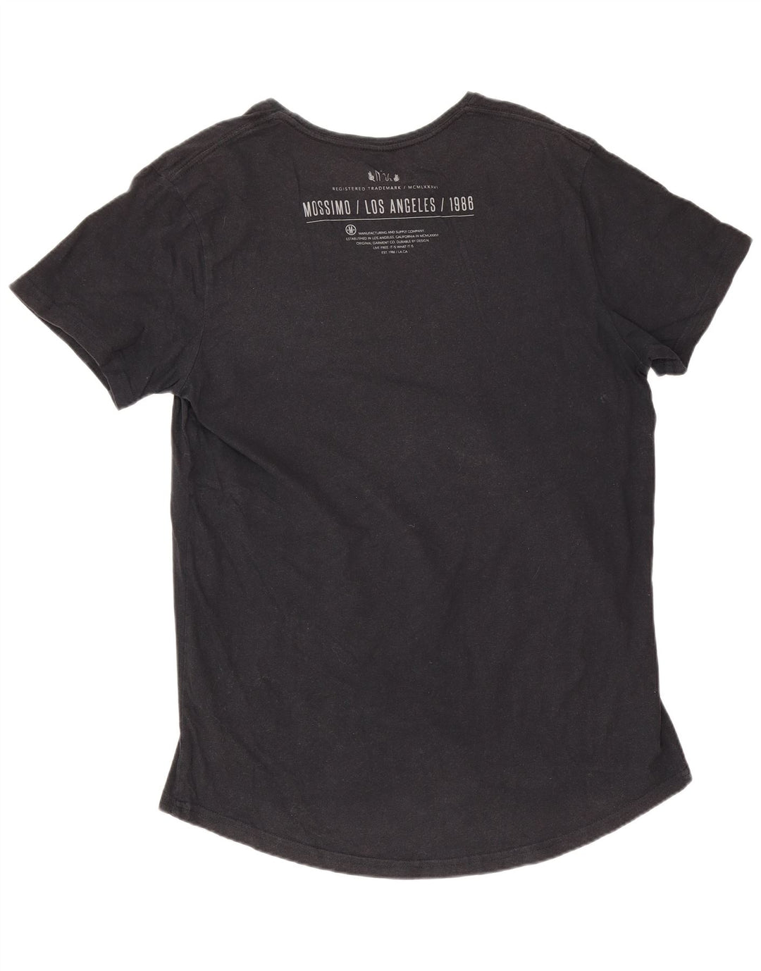Camiseta Mossimo masculina Los Angeles Graphic Top médio algodão preto
