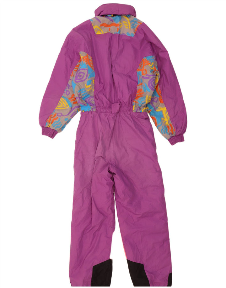Macacão de esqui grande com capuz feminino Diadora UK 14 poliéster roxo médio