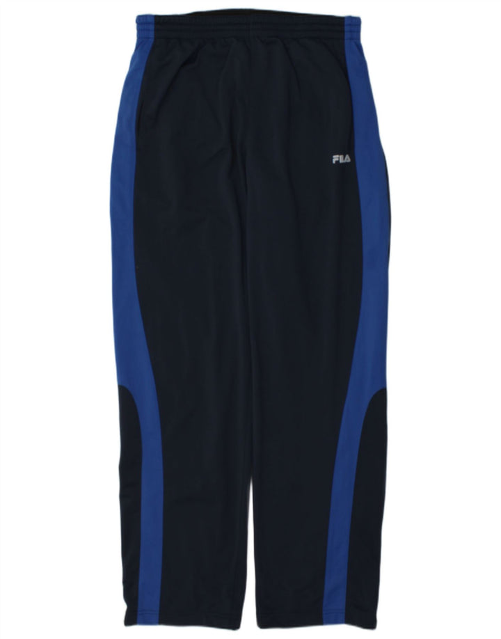 Calça de treino masculina Fila IT 52/54 grande bloco colorido azul marinho