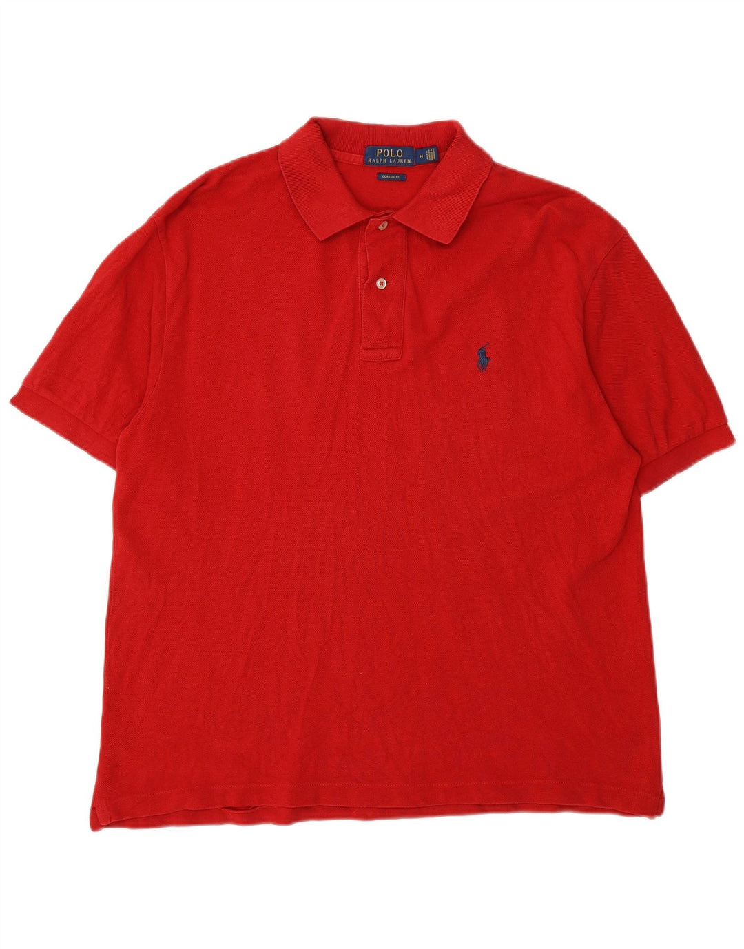Camisa polo masculina Polo Ralph Lauren Classic Fit de algodão vermelho médio