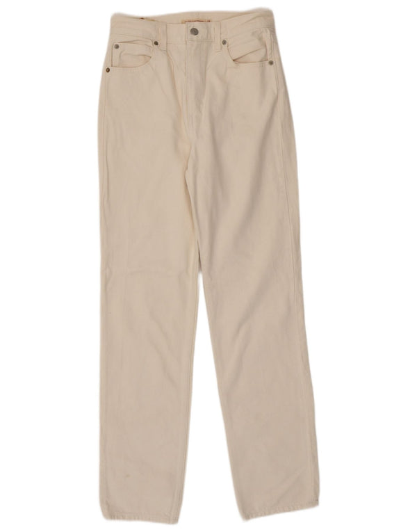 Calça jeans feminina Levi's High Rise Slim Straight W26 L31 algodão branco