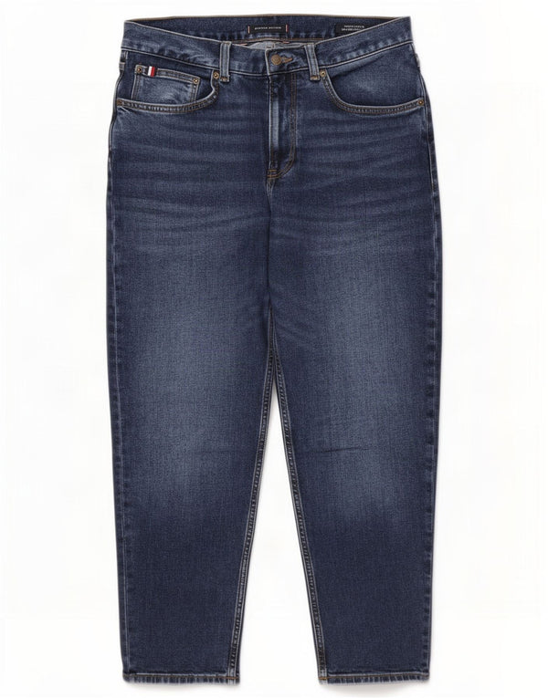 Tommy Hilfiger Masculino Harlem Relaxed Fit Tapered Jeans W32 L30 Azul Algodão