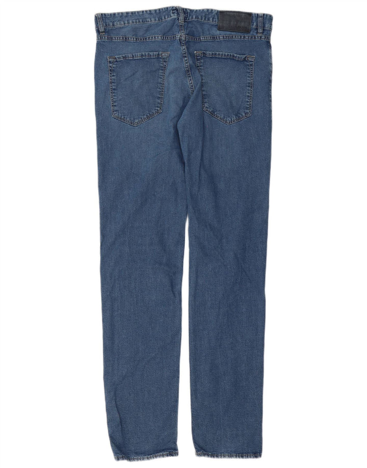 Hugo Boss Jeans Slim Feminino W33 L34 Azul Algodão