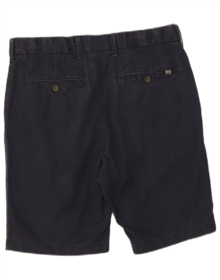 Shorts chino masculino Marks & Spencer W32 algodão azul marinho médio