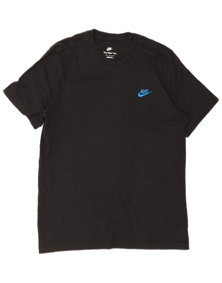 Camiseta masculina NIKE Top médio algodão preto