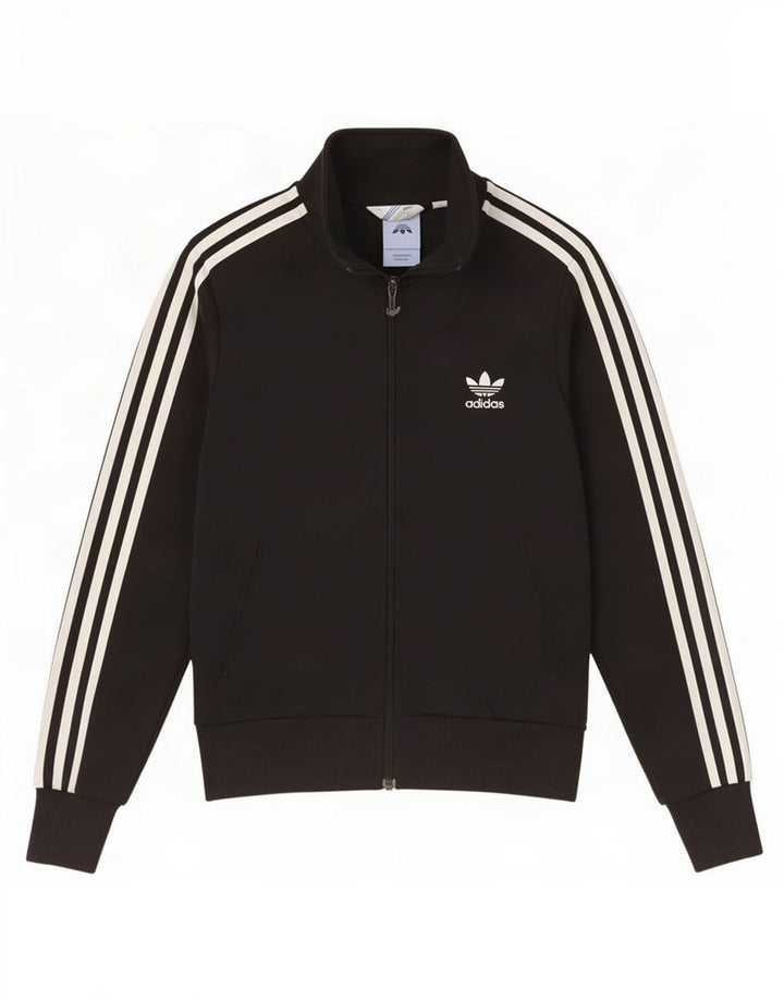 Adidas Womens Graphic Tracksuit Top Jacket IT 40 Pequeno Preto