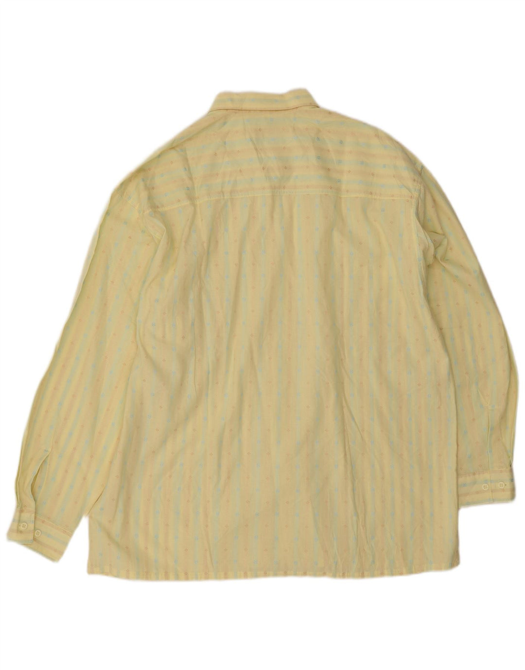 Camisa masculina Al Bright tamanho 43 grande listrada amarela
