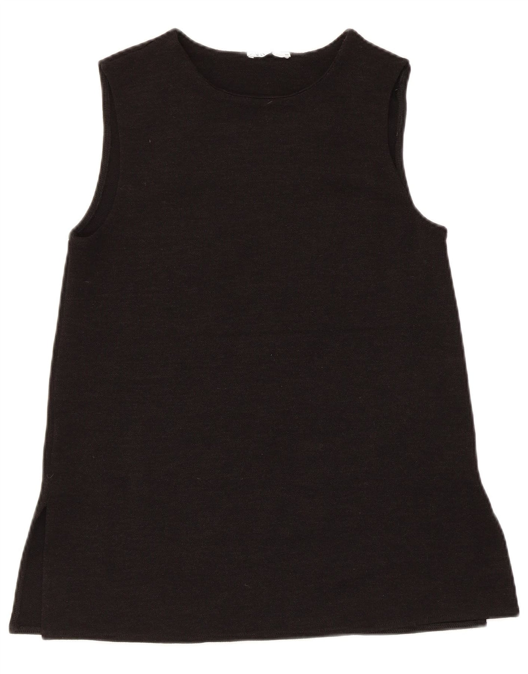 Zara Womens Vest Top UK 10 Pequeno Preto