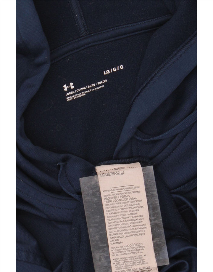 UNDER ARMOUR Suéter masculino com capuz grande poliéster azul marinho
