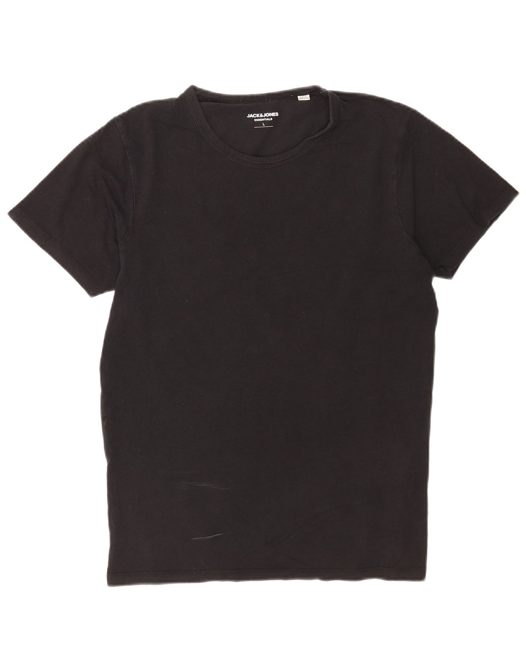 Camiseta masculina Jack & Jones grande algodão preto