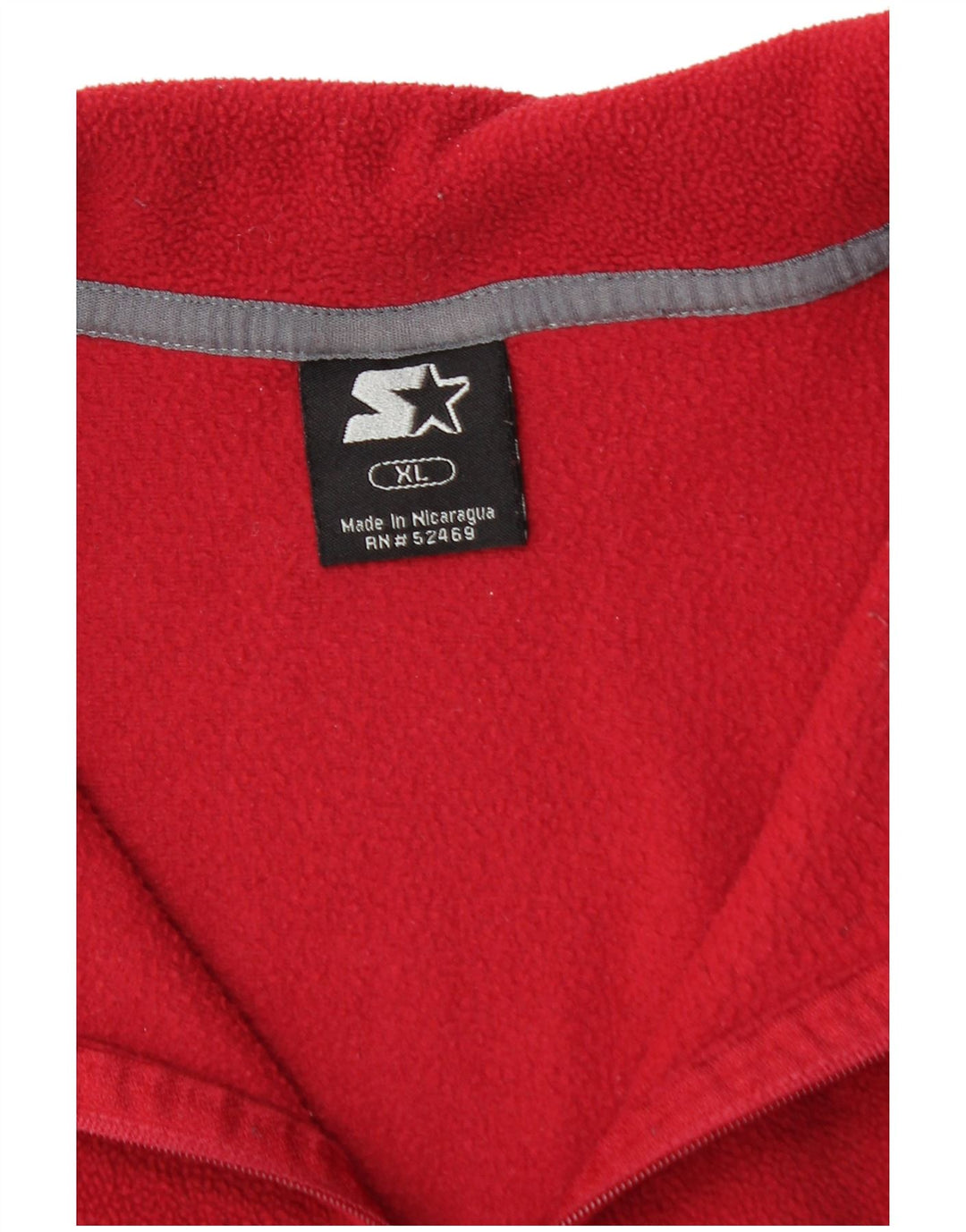 Jumper de lã masculino STARTER com zíper e gola XL vermelho