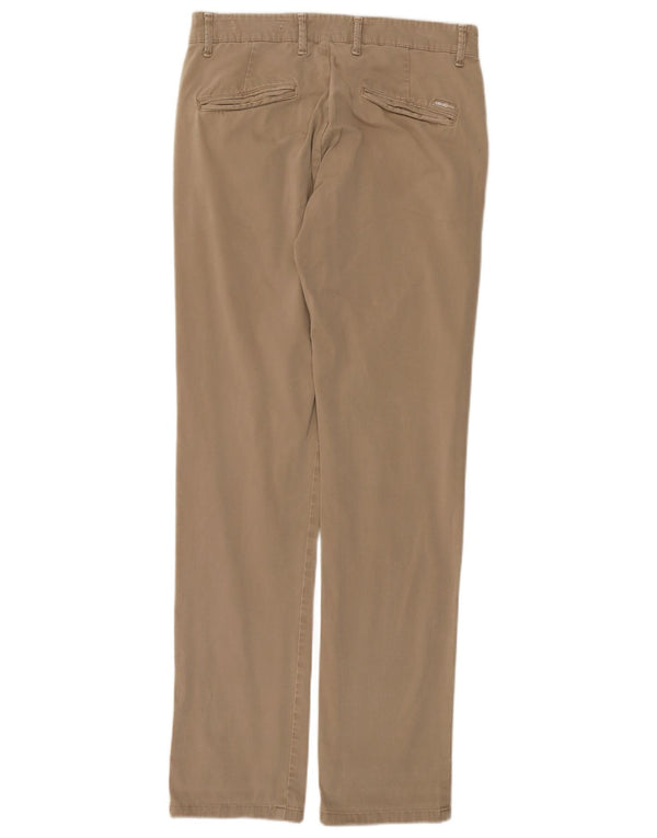 Liu Jo Mens Slim Chino Calças IT 46 Pequeno W30 L32 Algodão Bege