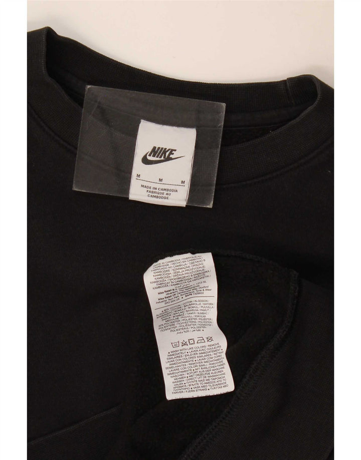 Nike masculino moletom jumper médio algodão preto