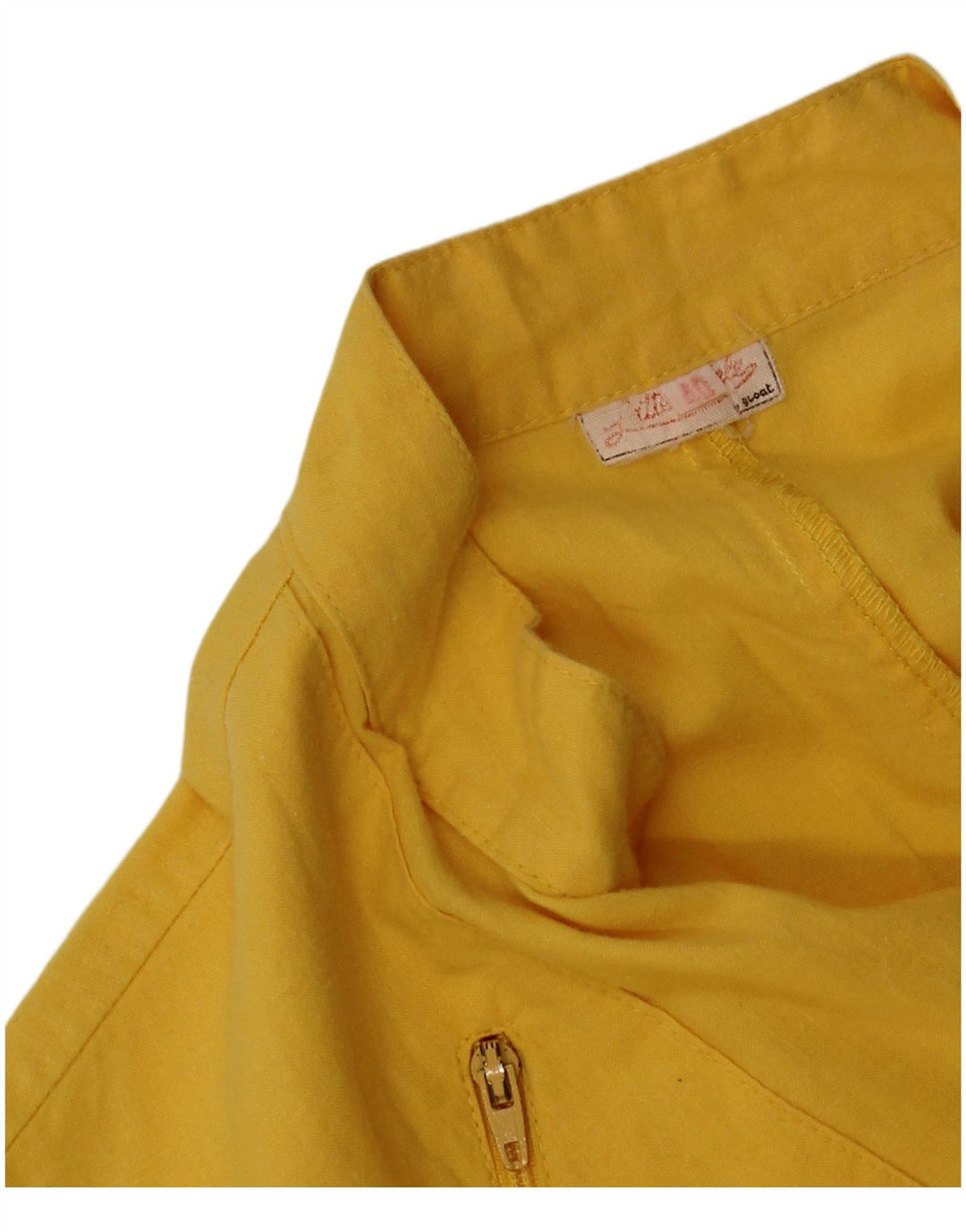 Macacão feminino vintage sem mangas IT 40 pequeno amarelo