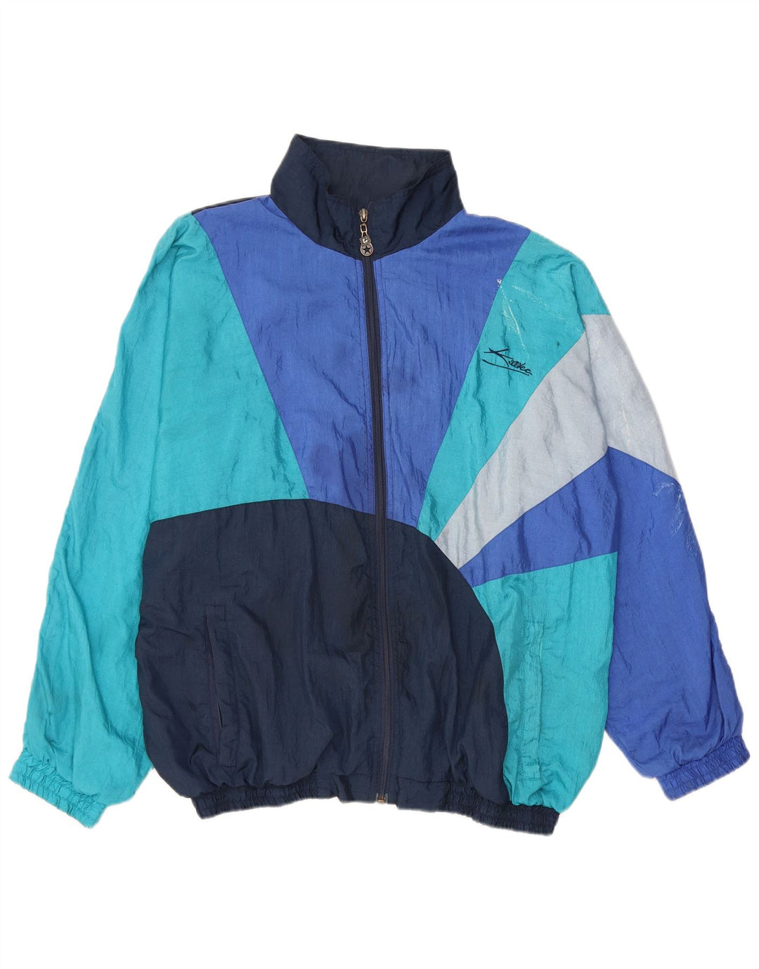 Jaqueta masculina de agasalho Killtec UK 46 2XL azul colorblock poliamida