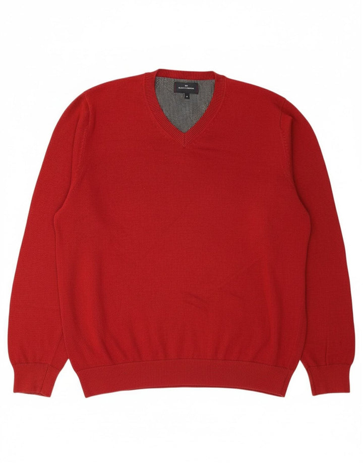 Suéter masculino BLUE HARBOR com decote em V XL de algodão vermelho