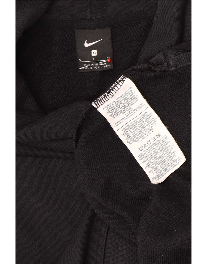 Nike feminino gráfico oversized moletom jumper reino unido 10 pequeno algodão preto