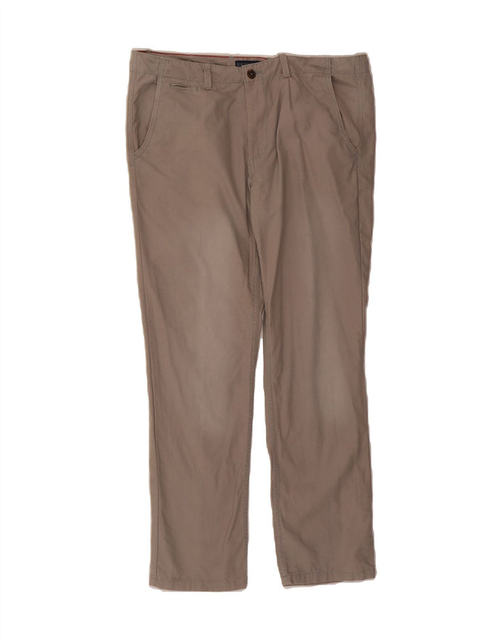 U.S. POLO ASSN. Mens Straight Casual Trousers W36 L30 Beige Cotton Vintage U.S. Polo Assn. and Second-Hand U.S. Polo Assn. from Messina Hembry 