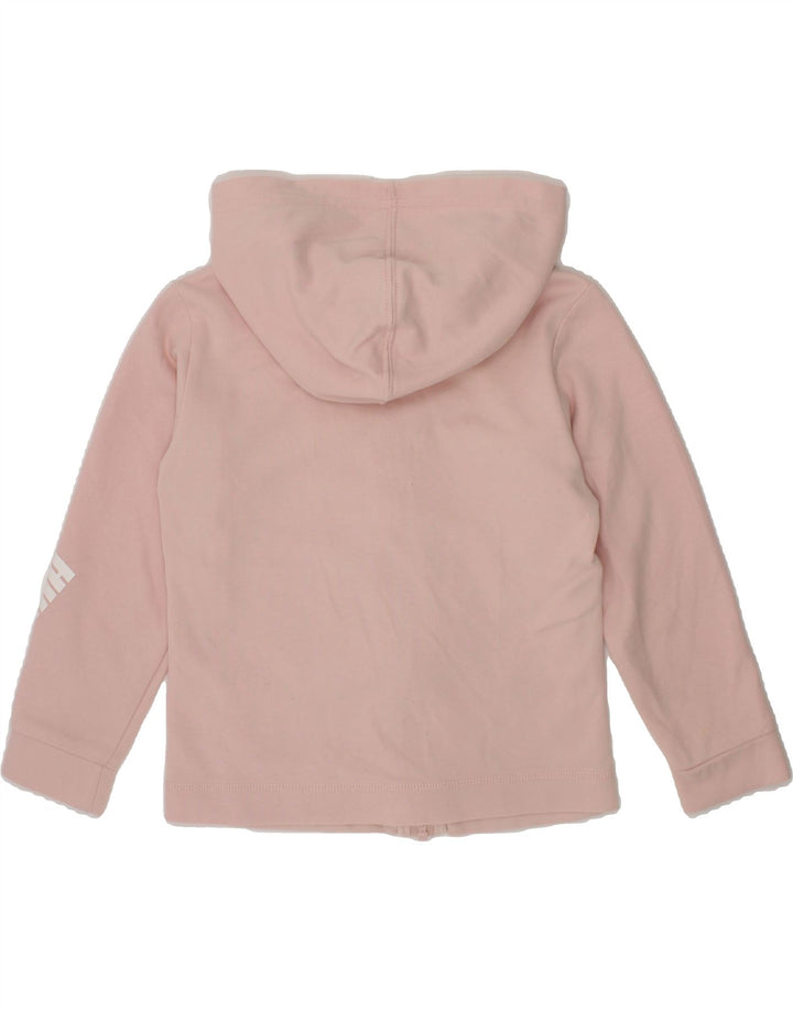 PUMA Girls Graphic Zip Hoodie Sweater 5-6 Years Pink Vintage Puma and Second-Hand Puma from Messina Hembry 