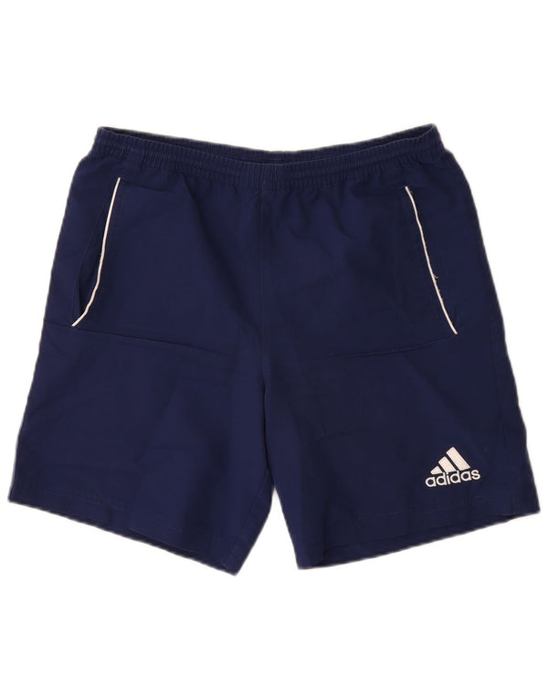 Shorts esportivos Adidas meninos 13-14 anos azul marinho poliéster
