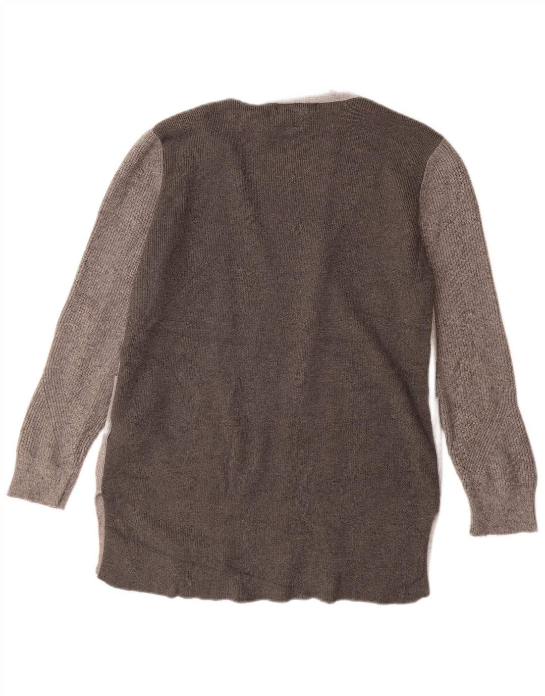 Suéter cardigã feminino Longline Marks & Spencer Reino Unido 12 cinza médio