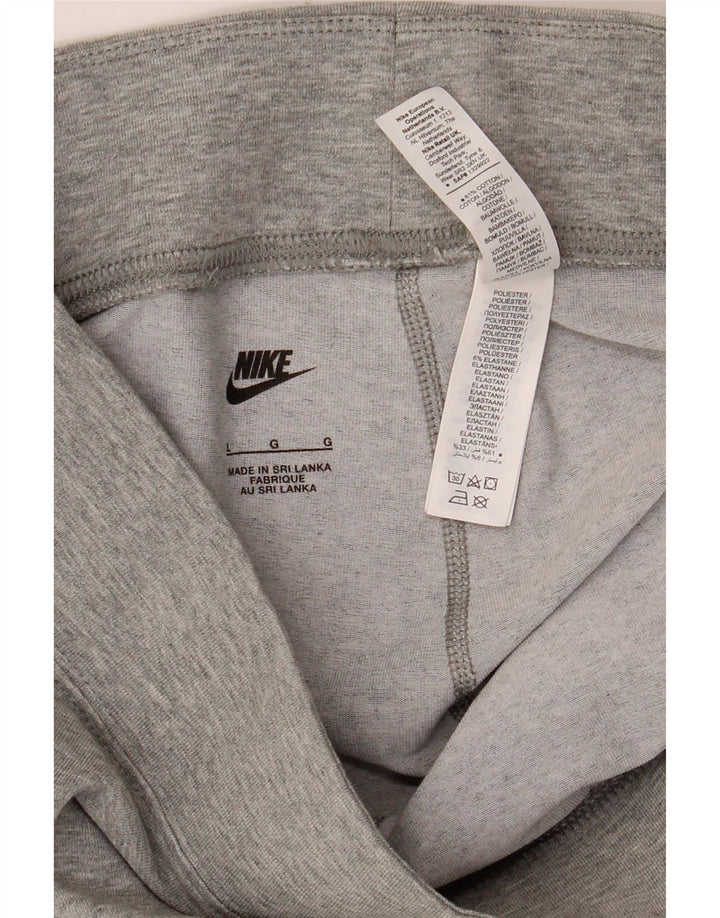Leggings femininas Nike Graphic UK 14 grandes de algodão cinza