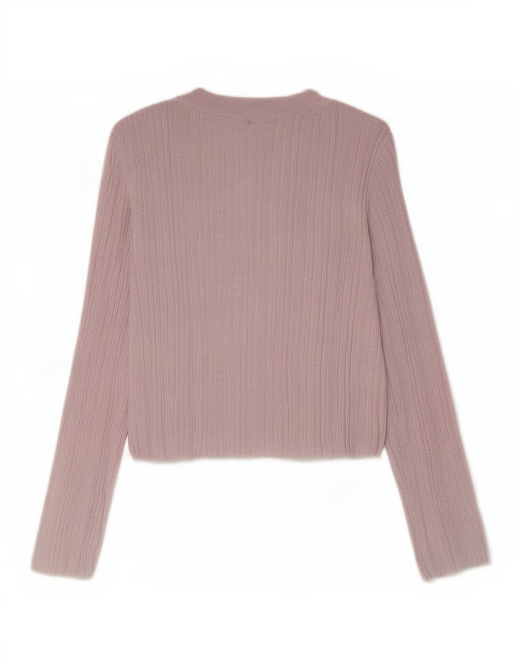Top cropped feminino Zara manga comprida Reino Unido 12 viscose rosa médio