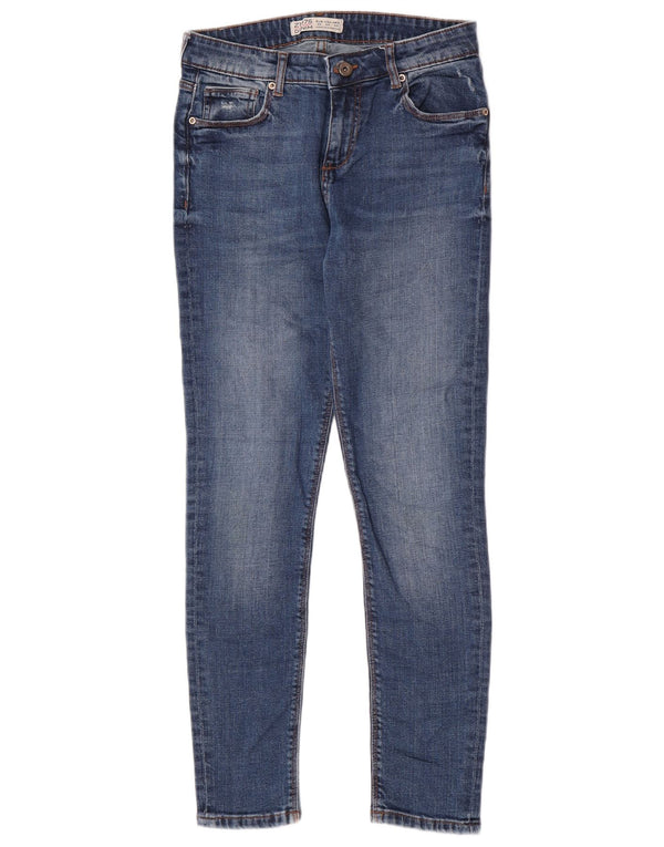 Zara Jeans Skinny Feminino EU 40 Médio W30 L27 Azul Algodão
