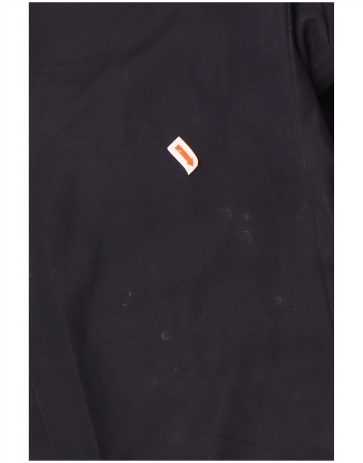 Jaqueta corta-vento masculina Calvin Klein com capuz Reino Unido 42 XL azul marinho poliéster