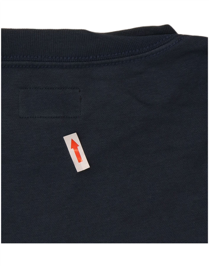 Converse masculino gráfico moletom jumper pequeno azul marinho