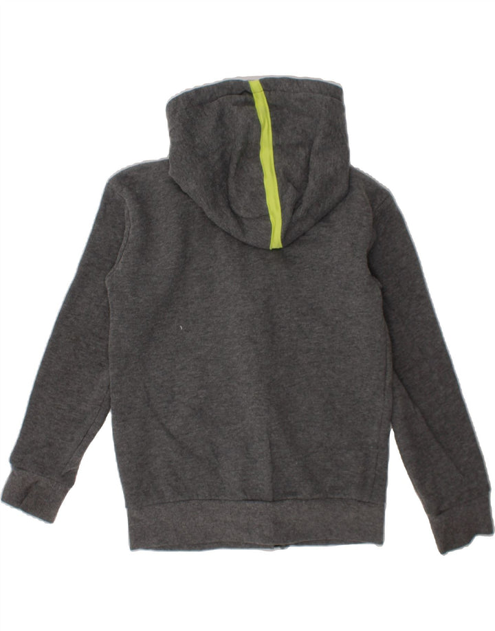 PUMA Boys Graphic Zip Hoodie Sweater 5-6 Years Grey Cotton Vintage Puma and Second-Hand Puma from Messina Hembry 