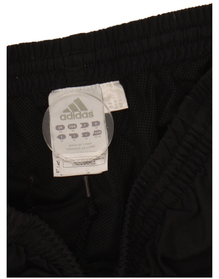 Shorts esportivos masculinos Adidas médio preto poliéster