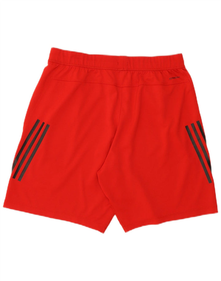 Adidas Mens Aeroready Sport Shorts Grande Poliéster Vermelho