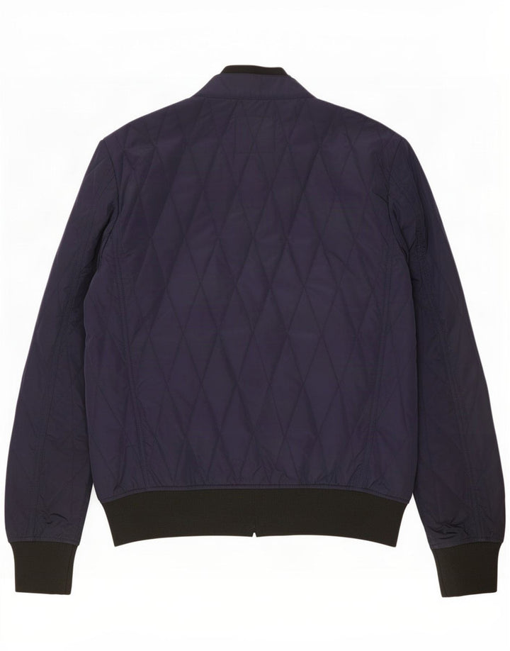 Jaqueta acolchoada masculina Replay UK 38 poliéster azul marinho médio
