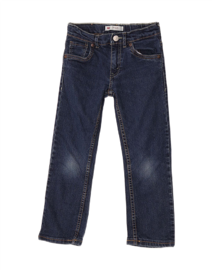 Jeans Levi's Boys 511 Slim 5-6 Anos W22 L19 Azul Algodão