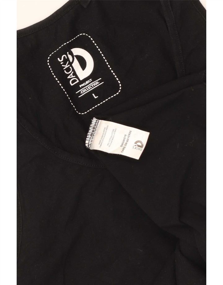 Colete feminino Dack's UK 14 grande algodão preto