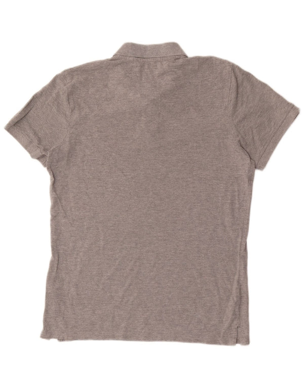 Camisa polo masculina Mountain Warehouse algodão cinza médio