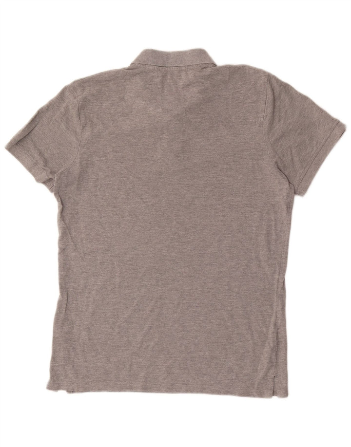 Camisa polo masculina Mountain Warehouse algodão cinza médio