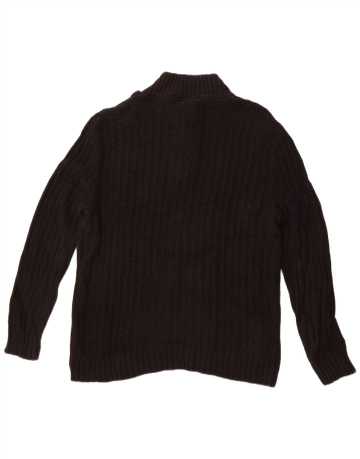 Suéter masculino Calvin Klein com gola redonda e algodão preto XL