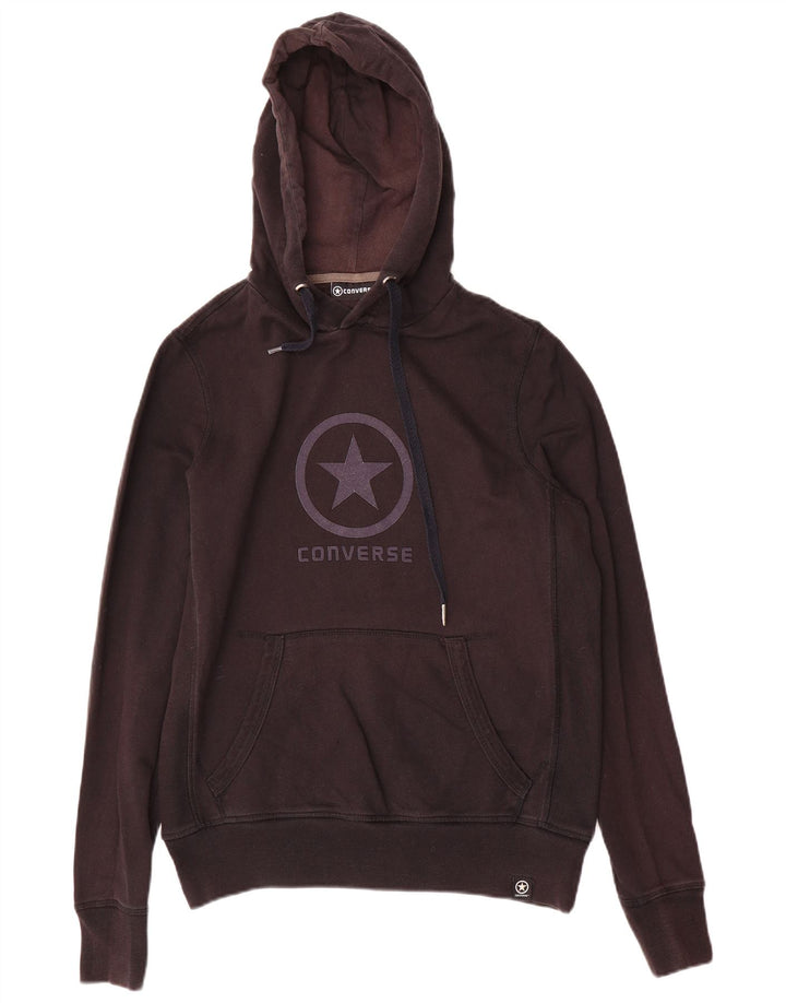 Converse masculino gráfico moletom com capuz pequeno algodão preto