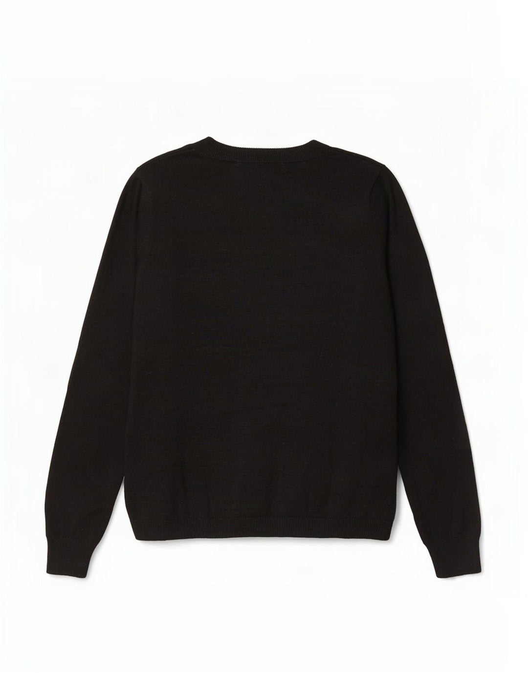 Suéter feminino Marks & Spencer com gola canoa e gola redonda Reino Unido 12 médio preto