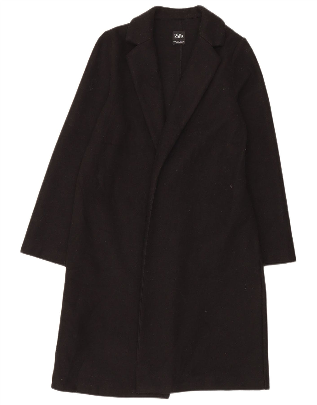 Sobretudo aberto feminino Zara UK 14 médio preto