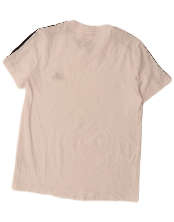 Camiseta Adidas Feminina Slim Fit Top UK 12/14 Médio Algodão Branco
