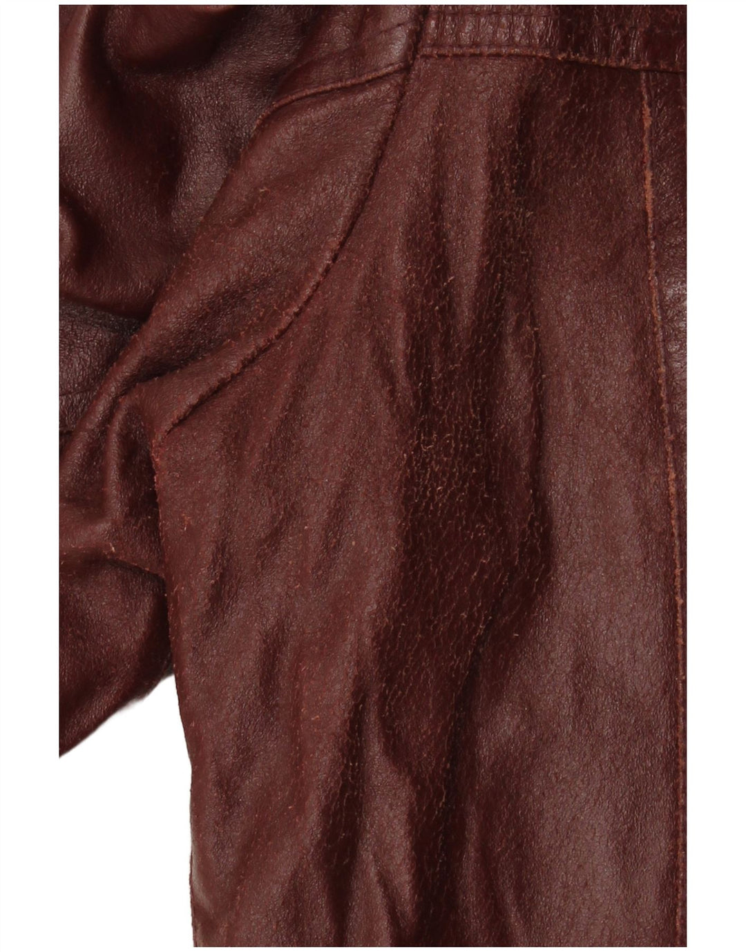 Jaqueta blazer masculina de couro VINTAGE com 4 botões IT 50 grande couro cor de vinho